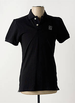 Polo coupe cintrée manches courtes noir REDWOOD homme