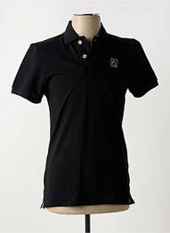 Polo coupe cintrée manches courtes noir REDWOOD homme