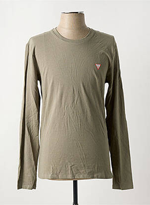 T-shirt vert GUESS pour homme