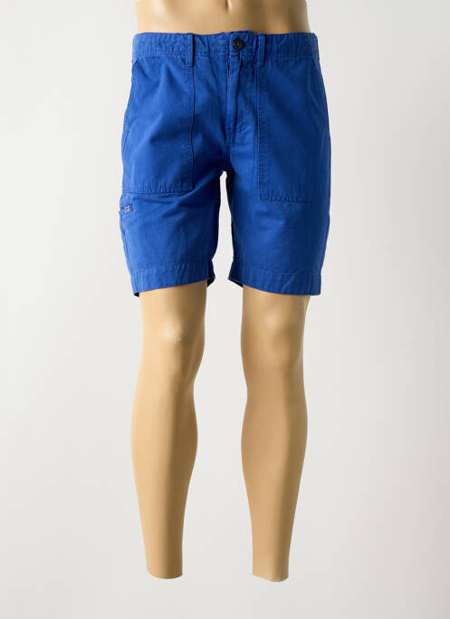 Bermuda tissage popeline taille normale bleu PEPE JEANS homme