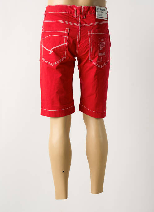 Bermuda stretch taille normale rouge DESIERTO homme