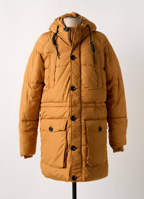 Doudoune manches longues a capuche orange JACK & JONES homme