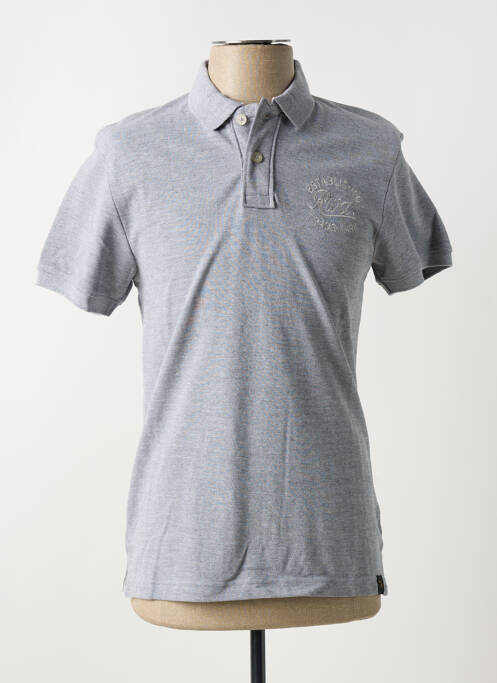 Polo coupe cintrée manches courtes gris REDWOOD homme