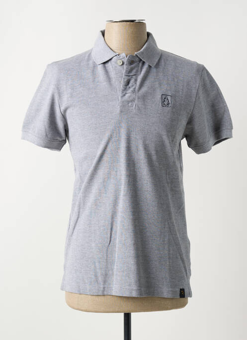 Polo coupe cintrée manches courtes gris REDWOOD homme