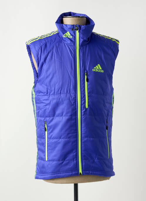 Doudoune finition intérieure doublée sans capuche bleu ADIDAS garcon