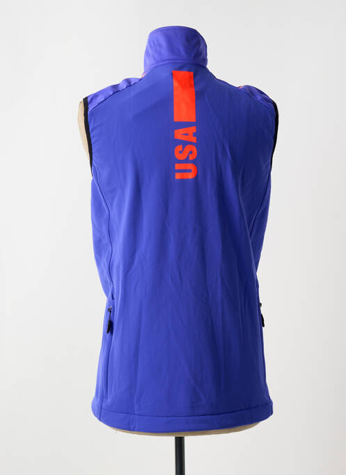 Doudoune col col montant sans capuche bleu ADIDAS garcon
