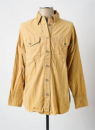 Chemise manches longues coupe droite beige UNITED COLORS OF BENETTON homme