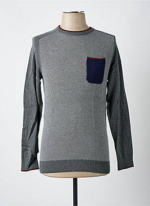 Pull stretch manches longues gris JULES homme
