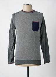 Pull stretch manches longues gris JULES homme