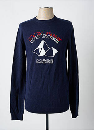 Pull col rond manches longues bleu JULES homme