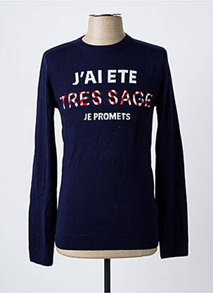 Pull stretch manches longues bleu JULES homme