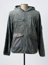 Polaire col rond vert TORRENTE homme
