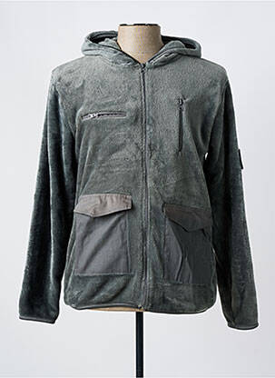 Polaire col rond vert TORRENTE homme