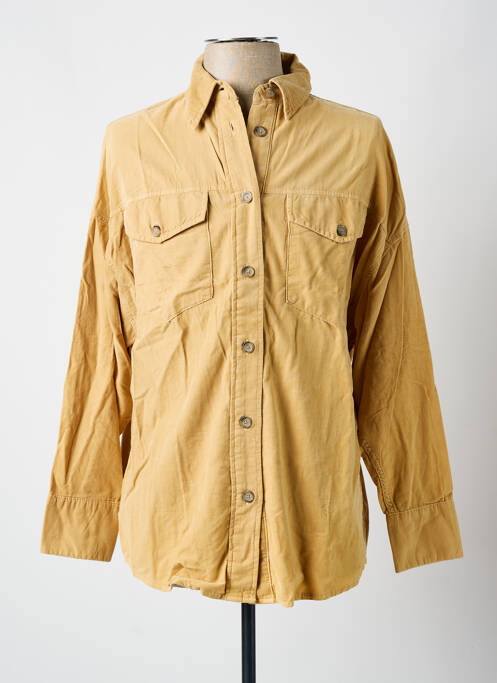 Chemise manches longues coupe droite beige UNITED COLORS OF BENETTON homme