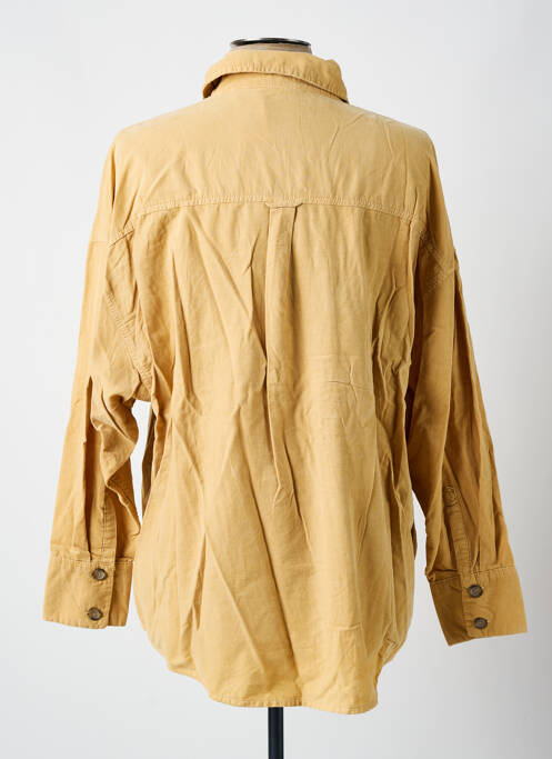 Chemise manches longues coupe droite beige UNITED COLORS OF BENETTON homme