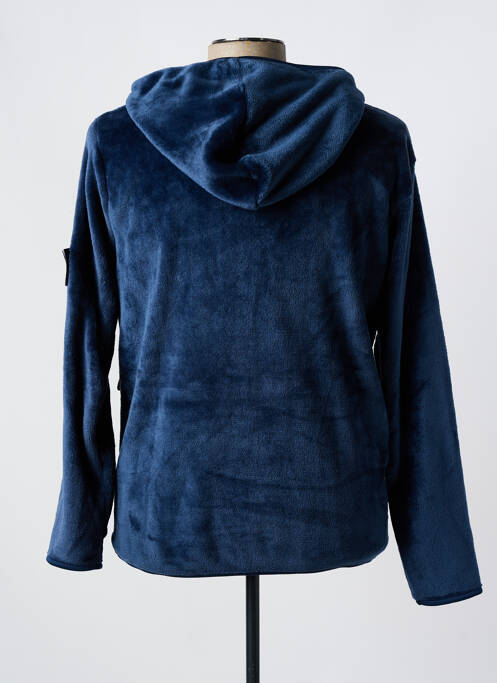 Polaire col rond bleu TORRENTE homme