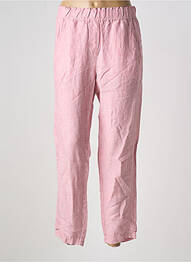 Pantalon 7/8 taille élastique taille normale rose TONI femme