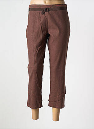 Pantacourt stretch taille normale marron LO! LES FILLES femme