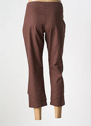 Pantacourt coupe droite taille normale marron LO! LES FILLES femme