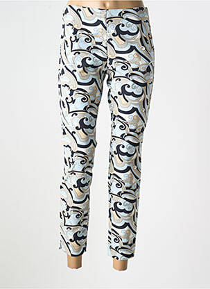 Pantalon 7/8 stretch taille normale bleu GARDEUR femme