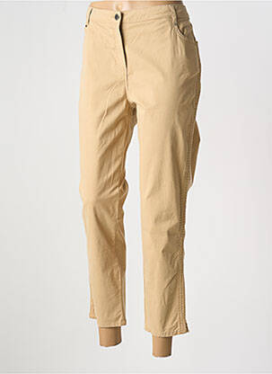 Pantalon 7/8 stretch taille normale beige FUEGO WOMAN femme