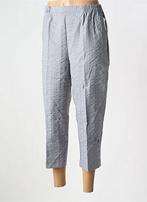 Pantalon 7/8 taille élastique taille normale gris GEVANA femme