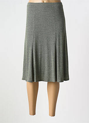 Jupe mi-longue taille normale vert GEVANA femme