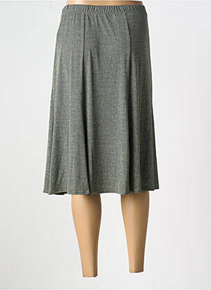 Jupe mi-longue taille normale vert GEVANA femme