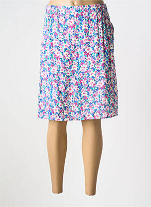Jupe mi-longue taille normale bleu GEVANA femme