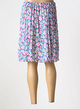 Jupe mi-longue taille normale bleu GEVANA femme