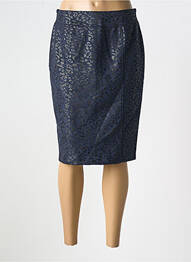 Jupe mi-longue taille normale bleu GEVANA femme