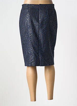 Jupe mi-longue taille normale bleu GEVANA femme