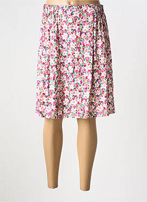 Jupe mi-longue rose GEVANA pour femme
