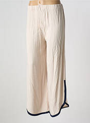 Pantalon large beige ELEONORA AMADEI pour femme seconde vue