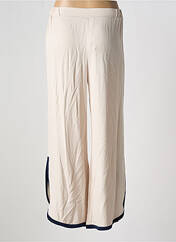 Pantalon large beige ELEONORA AMADEI pour femme seconde vue