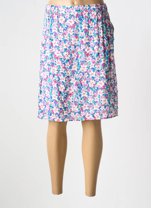 Jupe mi-longue bleu GEVANA pour femme