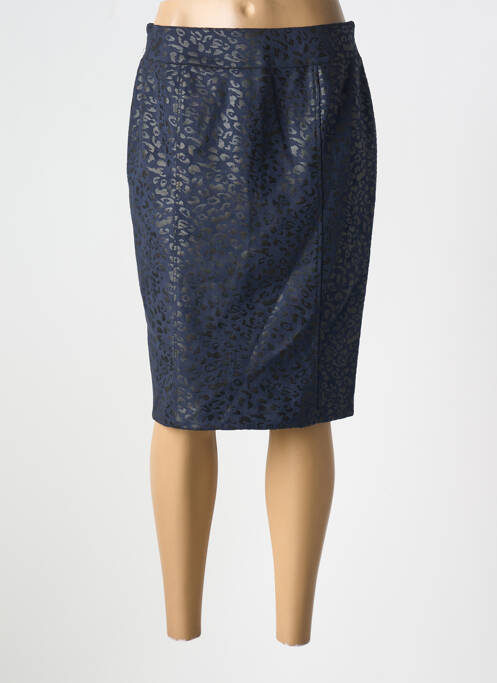Jupe mi-longue bleu GEVANA pour femme