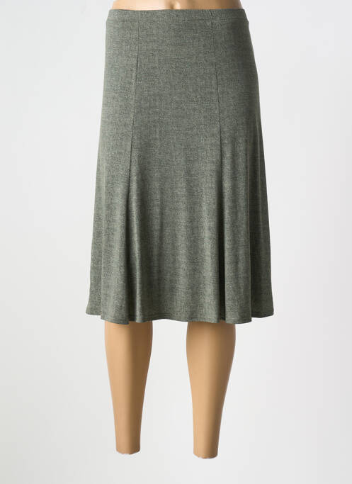 Jupe mi-longue vert GEVANA pour femme