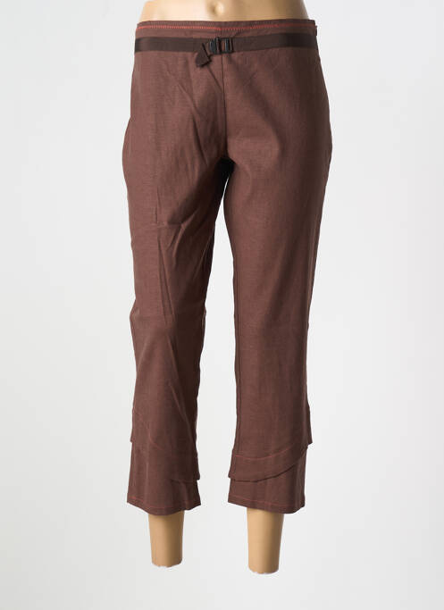 Pantacourt marron LO! LES FILLES pour femme