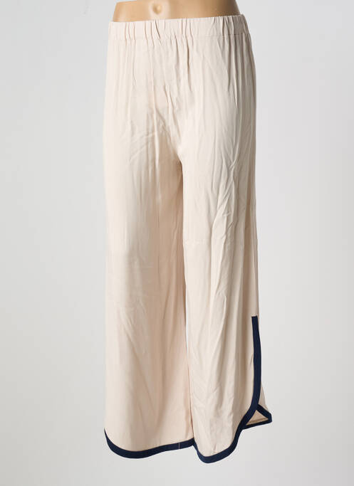 Pantalon large beige ELEONORA AMADEI pour femme