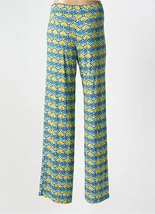 Pantalon droit stretch taille normale bleu ELEONORA AMADEI femme