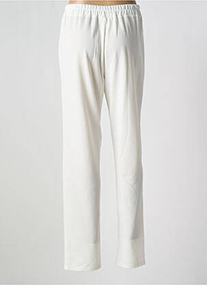 Pantalon slim taille élastique taille normale blanc GEVANA femme