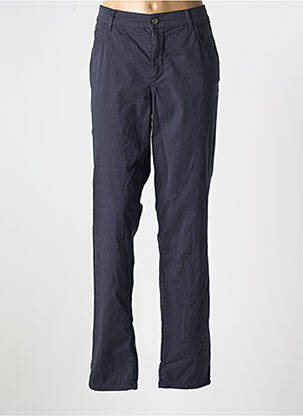 Pantalon slim tissage popeline taille normale bleu GARDEUR femme