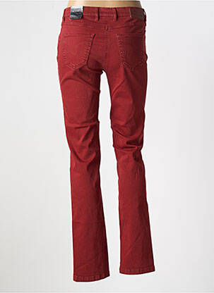Jeans coupe slim stretch taille normale rouge TONI femme