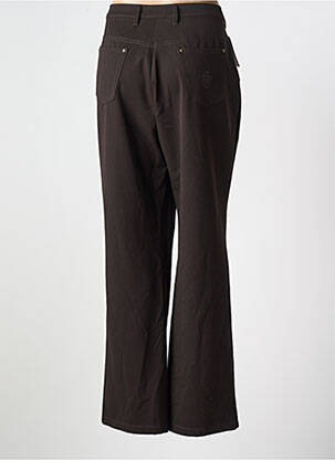 Pantalon droit tissage crêpe taille normale marron WEINBERG femme