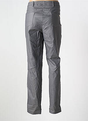 Pantalon slim tissage enduit taille normale gris WEINBERG femme