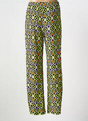 Pantalon droit vert ELEONORA AMADEI pour femme seconde vue