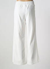 Pantalon large blanc LEO & UGO pour femme seconde vue