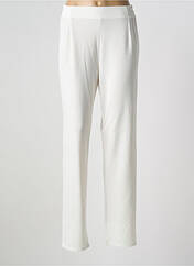 Pantalon slim blanc GEVANA pour femme seconde vue