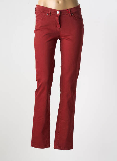 Jeans coupe slim rouge TONI pour femme